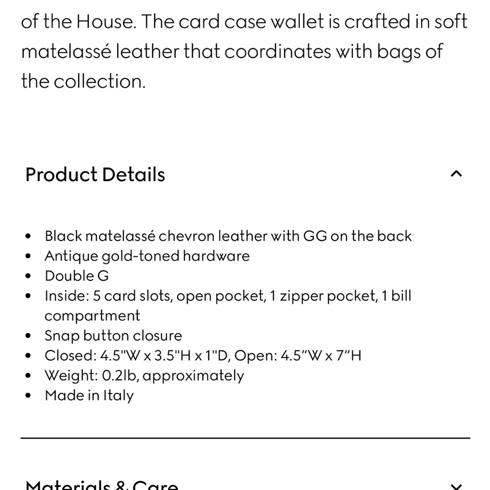 Gucci Black Chevron Leather Wallet - Picture 2 of 11